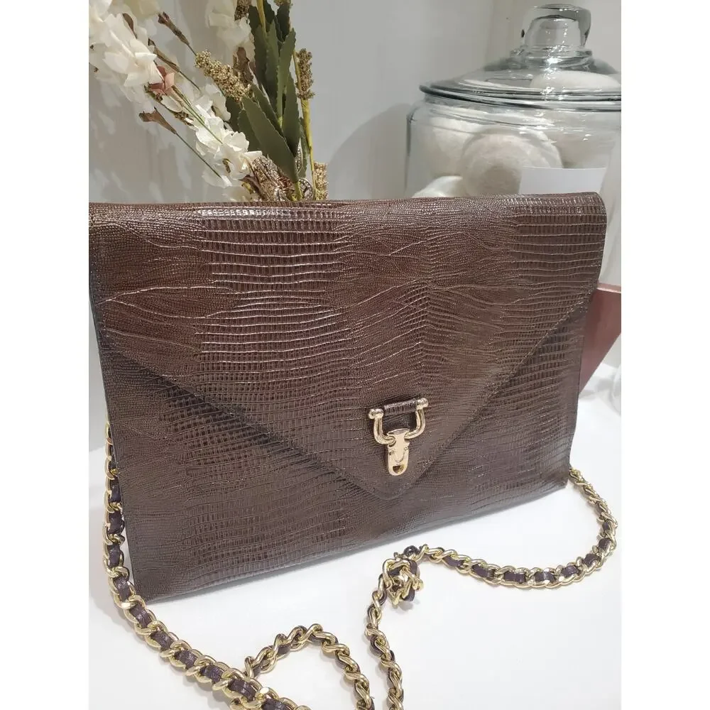 Vintage Croc Print Classy Purse